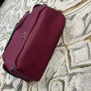 ?OE moda Chloe NWT $1299 Zaki burgundy blue leather large backpack nice ? oe moda chloe | Bags | Oe Moda Chloe Nwt 299 Zaki Burgundy  main image 3